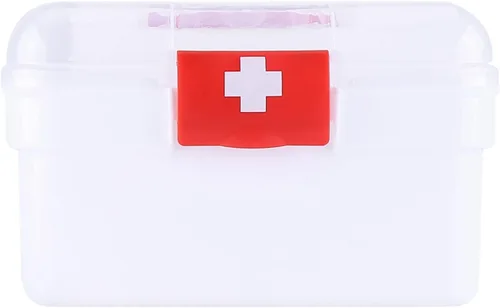 Vista 9 de Eforcase Organizador de almacenamiento – Caja de plástico para primeros auxilios – Kit de emergencia familiar organizador de almacenamiento