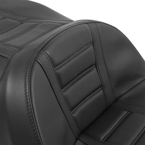Vista 3 de Asiento de pasajero para Harley 2009-2023 Touring Road King Street Glide Road Glide Electra Glide Tri Glide Ultra Classic Negro/Negro