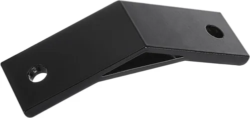 Vista 4 de uxcell 2 soportes de esquina de perfil de aluminio de ángulo de 135 grados, conectores de junta de esquina para serie 4040 (negro)
