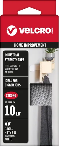 Vista 12 de VELCRO Brand - Resistencia industrial Uso en interiores y exteriores Potencia de sujeción superior en superficies lisas Tamaño 4 pies x 2