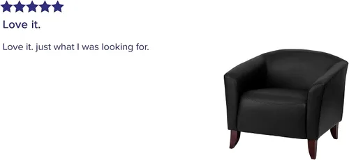 Vista 4 de Flash Furniture Silla Hercules LeatherSoft, color negro