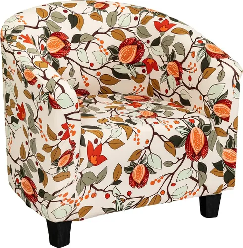 Vista 28 de NILUOH - Funda elástica para silla de club, cubierta elástica para silla de bañera, fundas para silla de barril, fundas para sillón, cubierta para 01