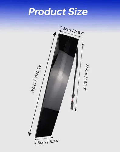 Vista 6 de Flecto Moldura de puerta, panel de moldura de puerta, lado del conductor (izquierdo), compatible con Ford Explorer 2011-2019, teclado de entrada sin