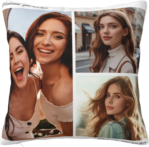 Vista 15 de Funda de almohada personalizada con imagen y texto, funda de almohada con foto personalizada, funda de almohada personalizada con foto, regalos