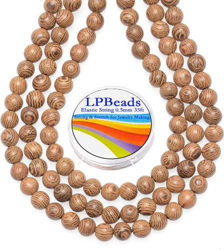 Vista 16 de LPBeads 100 Cuentas de 8mm Cuentas Redondas Naturales de Chakra, Cuentas Sueltas de Piedra Preciosa Redondas para Hacer Joyas con Cordón Elástico