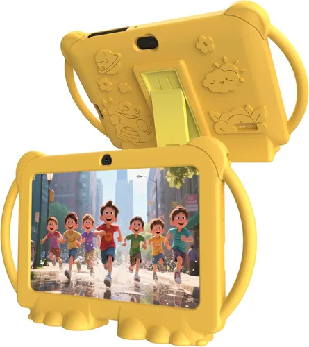 Vista 8 de PEICHENG Tableta para Niños de 7 Pulgadas Android 12.0 para Niños Pequeños, 4GB RAM 32GB ROM Bluetooth Pantalla IPS Control Parental Cámara Dual Azul