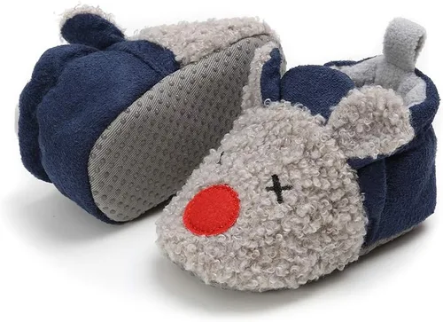 Vista 2 de Botas cálidas de invierno para bebés recién nacidos, botas de forro polar suave, suela antideslizante, zapatos para primeros caminantes, unisex