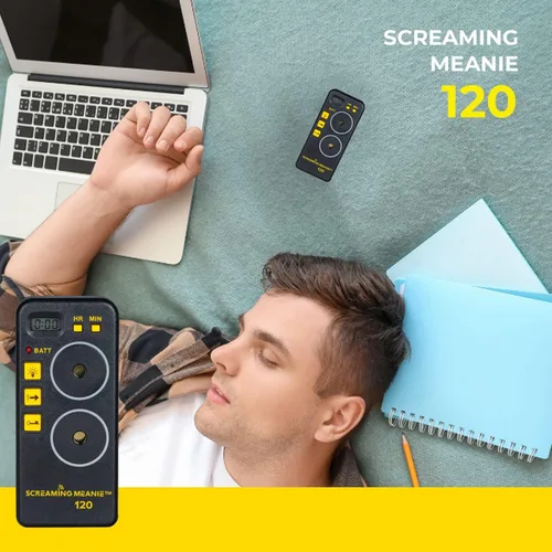 Vista 5 de Screaming Meanie TZ-120 - Temporizador de alarma para durmientes pesados, color negro Extremely Loud Multi-Purpose Timer with adjustable alarm