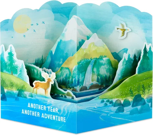 Vista 2 de Hallmark Tarjeta de cumpleaños desplegable de Paper Wonder (otra aventura)
