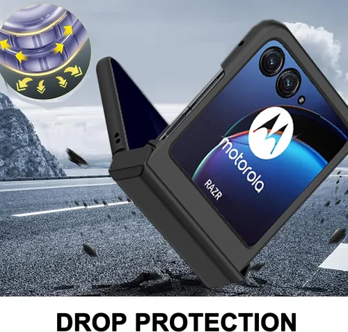 Vista 5 de NINKI Funda protectora para Motorola Razr Ultra 2025 con protector de bisagra, delgada, a prueba de golpes, para Motorola Razr 60 Ultra, funda