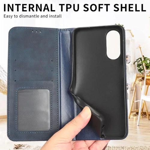 Vista 6 de Funda compatible con Nothing Phone 1, tarjetero de piel sintética, compatible con Nothing Phone 1, cierre magnético, protección para teléfono