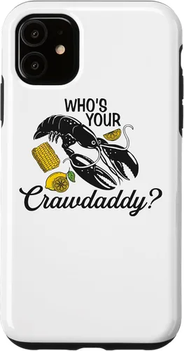 Vista 5 de iPhone 14 Who's Your Crawdaddy, Lobster Crawfish, CrawDad, Seafood Case