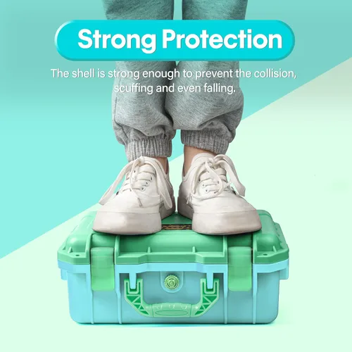 Vista 4 de Carrying Case for Nintendo Switch Travel Case, Professional Deluxe Waterproof Case Soft Lining Hard Case for Nintendo Switch OLED Model Console