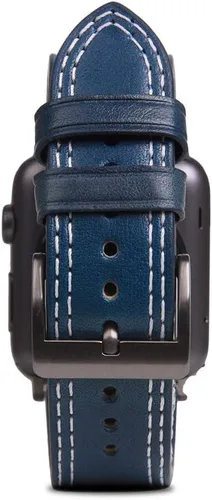 Vista 4 de [Diseño de SLG ] D+ - Correa de cuero italiana Temponata para Apple Watch 4 1.732 in 1.654 in iWatch Series 1 2 3 Nike Sports Correa de repuesto