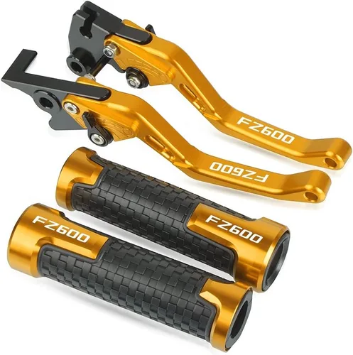 Vista 12 de DOUKI Para Yamaha FZ600 1987 1989 1988 FZ 600 FZ600 empuñaduras de motocicleta Manillar CNC Aluminio Ajustable Palancas de embrague de freno Palanca