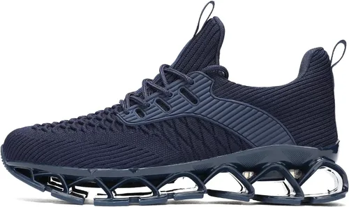 Vista 3 de Zapatos deportivos para hombre sin cordones para caminar y correr, tenis con diseño de hoja, informales, cómodos, antideslizantes, para el trabajo