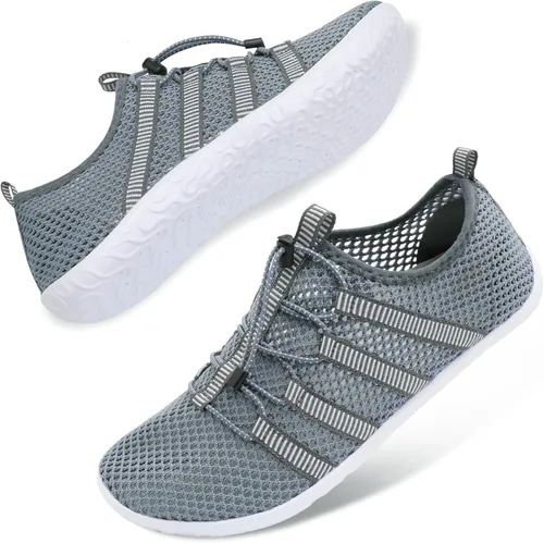 Vista 6 de JIASUQI Zapatos deportivos para senderismo y playa, zapatos acuáticos descalzos, para natación, deportes, caminar, para mujeres y hombres
