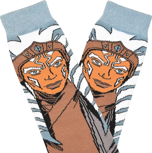 Vista 3 de Hyp Star Wars Ahsoka Tano Full Character JuniorsWomens Knee High Socks