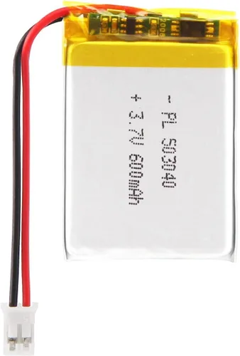 Vista 59 de Batería de 3.7V 200mAh 502025 Li-ion Li-Po recargable de iones de litio con conector de paso de 2P PH 0.079 in