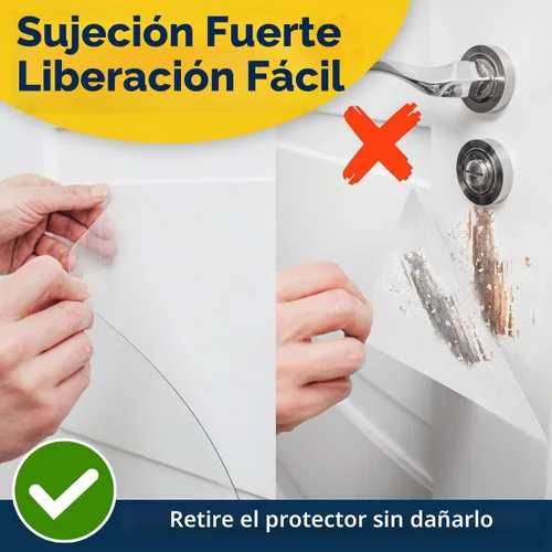 Vista 5 de PROTECTO Door Protector from Dog Scratching, 18x12 - Door Scratch Guard transparente (1 - Pack Clear)