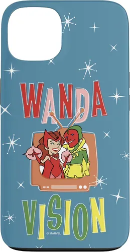 Vista 7 de Marvel WandaVision Wanda & Vision Retro TV Artwork - Carcasa para iPhone 17