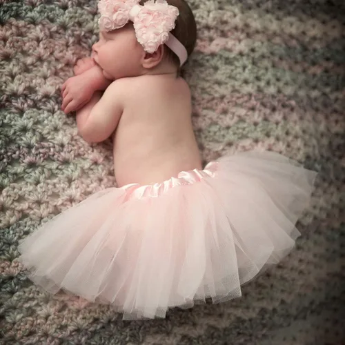 Vista 3 de Baby Tutú de tul para bailarina, 5 capas (0-3 meses de edad).