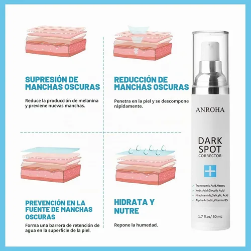 Vista 4 de Removedor de manchas oscuras para cara, corrector de manchas oscuras para cara, removedor de manchas solares, corrector de manchas de edad