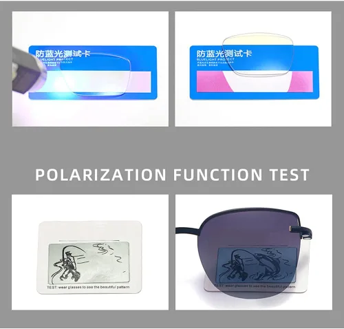 Vista 4 de kachawoo Gafas de sol polarizadas ojo de gato con clip magnético en gafas cuadradas de luz azul para mujer