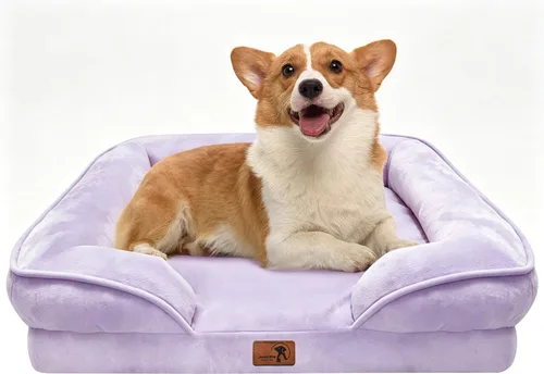 Vista 49 de Spotted Play Cama ortopédica para perros con lados, sofá cama para perros pequeños, sofá cama de espuma de apoyo para mascotas con funda extraíble