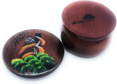 Vista 24 de Joyero de madera - Decoración pintada a mano - Juego de 1 joyero auténtico de la selva tropical costarricense - Artesanal - Estuche