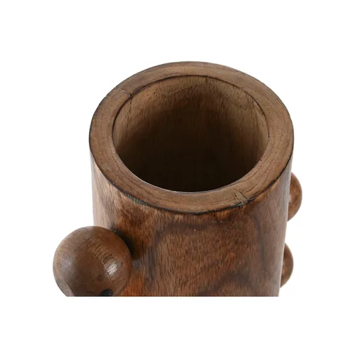 Vista 3 de Jarrón Home ESPRIT Madera de mango 10 x 10 x 28 cm