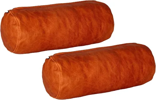 Vista 6 de D DOLLY LAMB Funda de almohada redonda con cilindro cervical Diseño ergonómico para cabeza, cuello, espalda y piernas, ideal para soporte