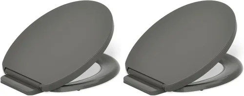 Vista 18 de KOHLER K-26801-0 Impro ReadyLatch Quiet Close Elongated Toilet Seat, White Toilet Seat, Grip-Tight Bumpers, New Home Essentials, Slam Prevention