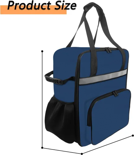 Vista 6 de Bolsa de transporte para máquina de helados Ninja CREAMi, portátil para exteriores, bolsa de viaje con diseño de apertura frontal, bolsa de máquina