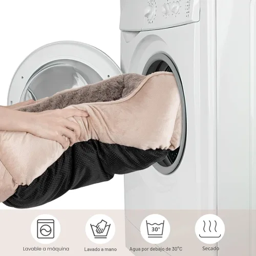 Vista 5 de JOEJOY - Cama rectangular para perros grandes, medianos y pequeños - Cama de sofá ortopédica lavable, suave y transpirable para cachorros