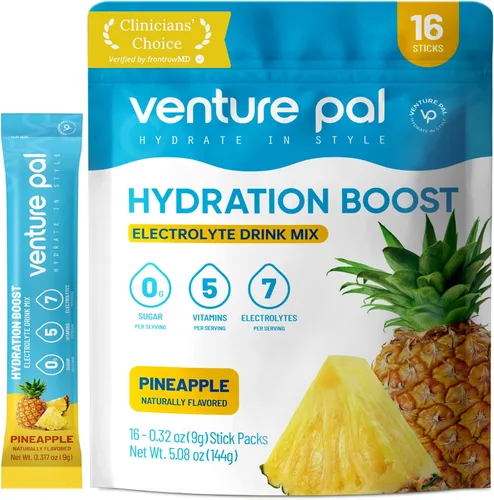 Vista 12 de Venture Pal Paquete sin azúcar del electrolito, polvo líquido