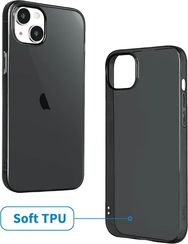 Vista 3 de JJGoo Compatible con iPhone 13 Mini, funda suave y transparente a prueba de golpes, delgada, antigolpes, para iPhone 13 mini, 5.4 pulgadas, negro