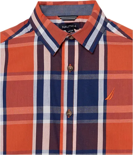 Vista 2 de Nautica Boys' Long Sleeve Woven Button-Down Shirt