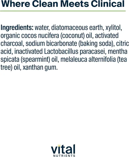 Vista 3 de Pasta dental de carbón probiótico: natural, con xilitol y aceite de coco orgánico. Sin fluoruro