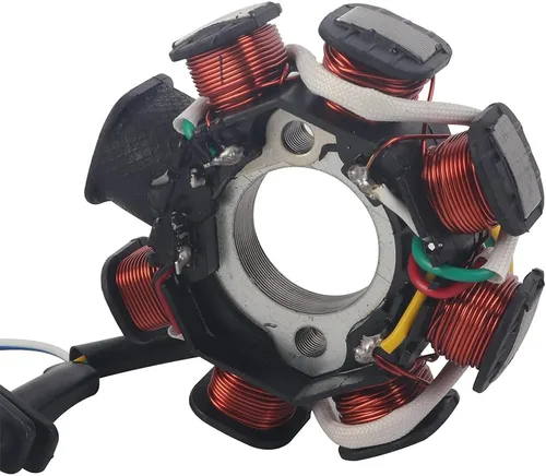 Vista 5 de Magneto Estator de encendido 5 cables AC 8 polos GY6 motor 49cc 50cc 80cc 100cc 125cc 150cc 139QMB 147QMD 152QMI 157QMJ Scooter ciclomotor ATV Sunl