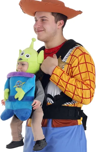 Vista 7 de Disney Toy Story Little Alien Space - Funda para portador de bebé, disfraz infantil de Halloween