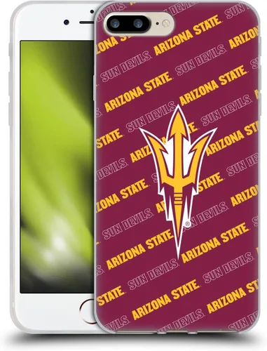 Vista 212 de Head Case Designs Funda de gel ASU Camou con licencia oficial de la Universidad Estatal de Arizona [protección de grado militar] compatible