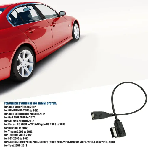 Vista 3 de Fydun Adaptador USB, interfaz de música USB AMI MMI AUX MP3 Cable adaptador para S4 S5 S6 4F0051510G