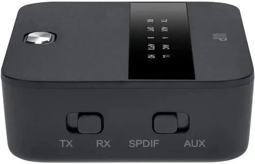 Vista 3 de Monoprice Transmisor y receptor Bluetooth 5 de largo alcance - con AptX HD y AptX baja latencia, SBC, AAC, hasta 32 pies (32.8 ft) Toslink/Optical