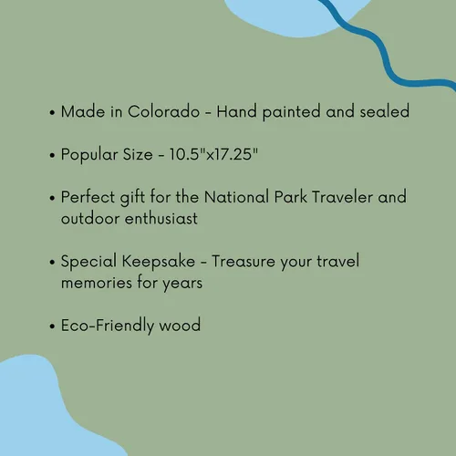 Vista 7 de Mapa de Viaje de Parque Nacional de Madera (Tu Nombre Personalizado)