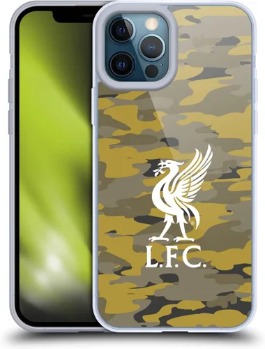 Vista 226 de Head Case Designs Funda de gel con licencia oficial del Liverpool Football Club Away Colourways Crest Camou [protección de grado militar] compatible