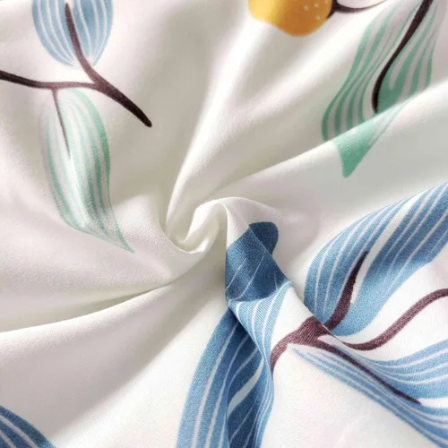 Vista 6 de SDIII - Juego de edredón de 3 piezas, tamaño twin, floral azul, de microfibra suave y ligera, edredón floral azul, juego de ropa de cama vintage