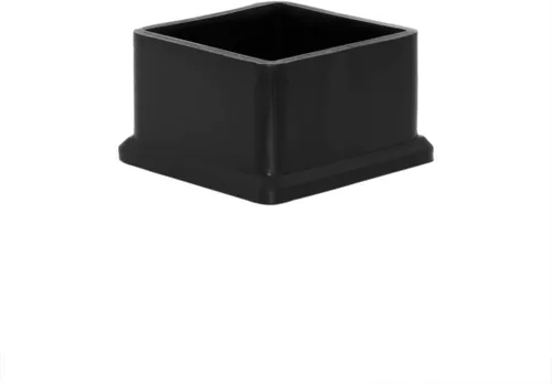 Vista 24 de Flyshop Tapones de PVC para patas de silla de patio, protectores de suelo cuadrados negros 10 unidades, 1 pulgada x 1 pulgada, 0.984 x 0.984 in