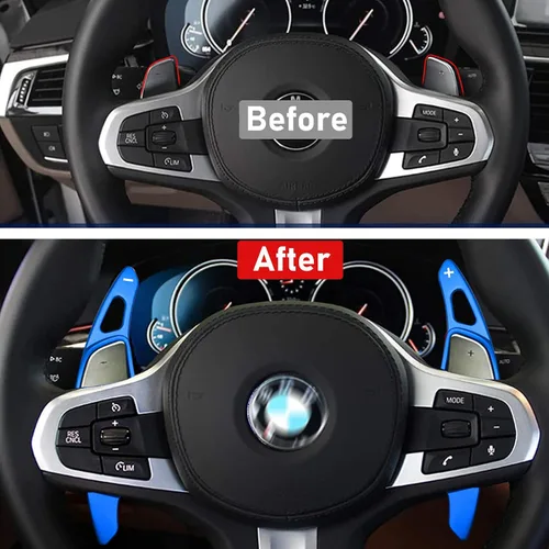 Vista 2 de Jaronx Compatible con extensión de palanca de cambio de paleta BMW 3'G20/5'G30/6'G31/7'G11/8'G14/X3 G01/X4 G02/X5 G05/X6 G06/X7 G07/Z4 G29
