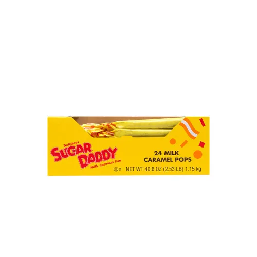 Vista 5 de Sugar Daddies - Paletas de caramelo de leche, 40.57 oz, 24 unidades (paquete de 1)